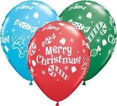 Christmas Bundle of flowers, chocolates, candle, bubbly and balloons.